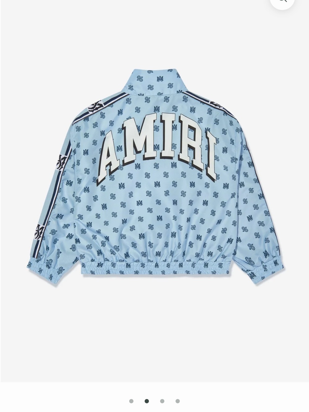 AMIRI Kids Baby Blue Logo-Print Puffer Jacket 12y
